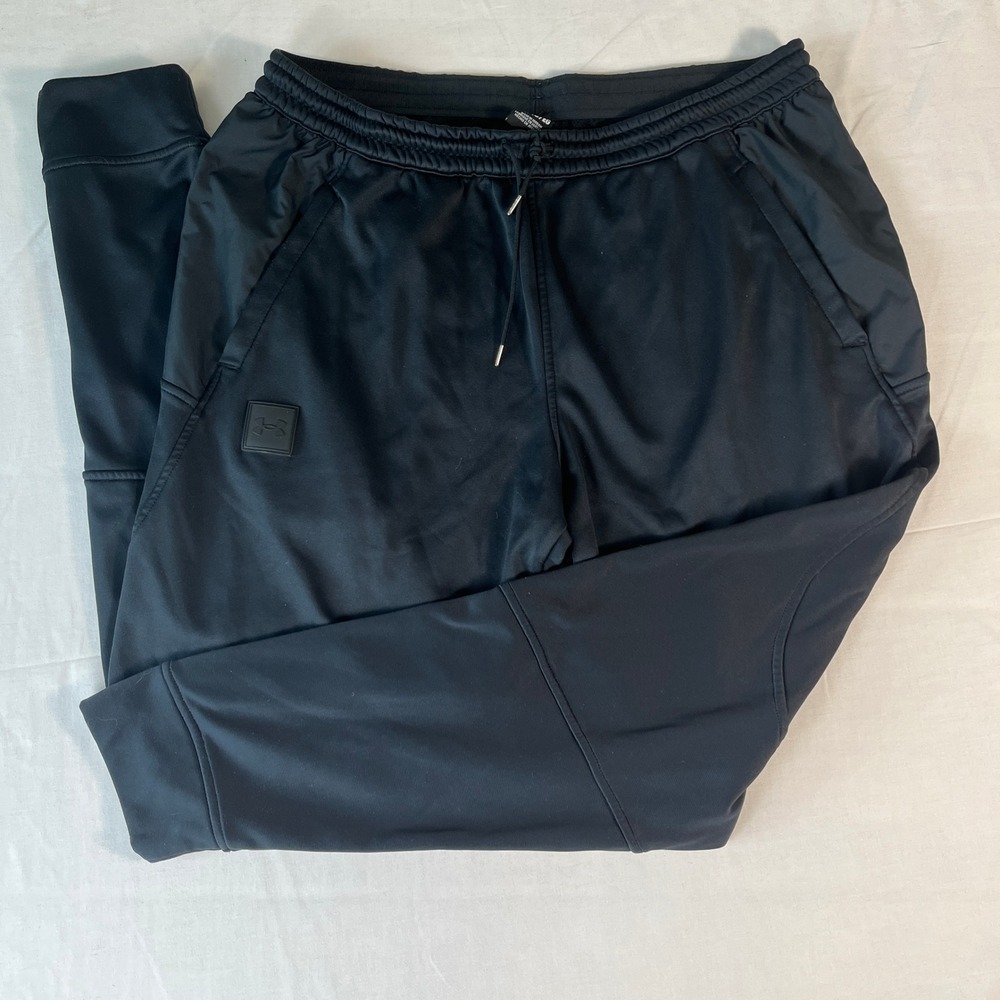 Under Armour Storm Joggers Mens XL Black Excellent Fleece Lined Tapered Pants